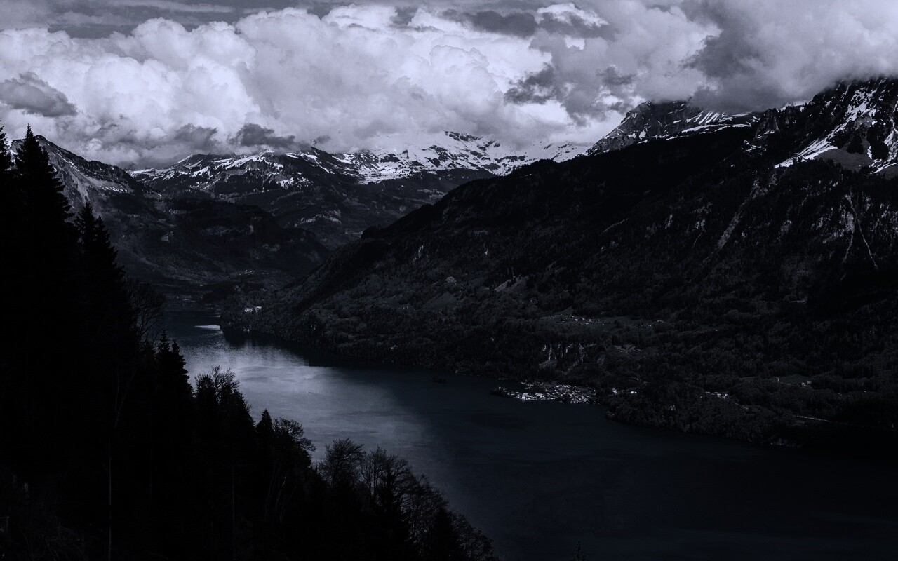 Горная река обои