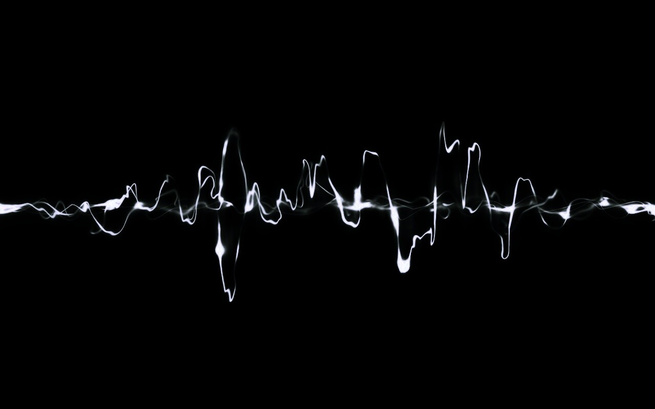 Зеленая пульсирующая волна обои