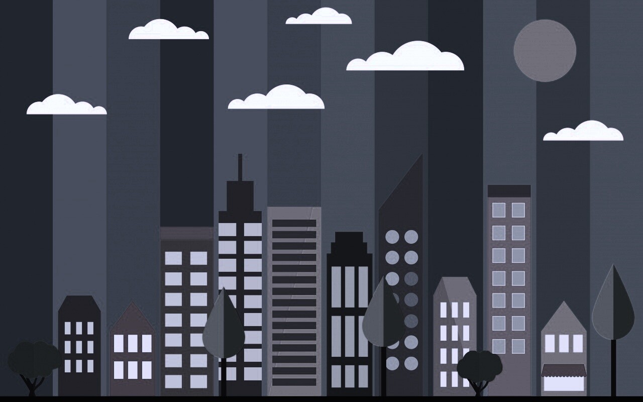 Векторный рисунок города обои