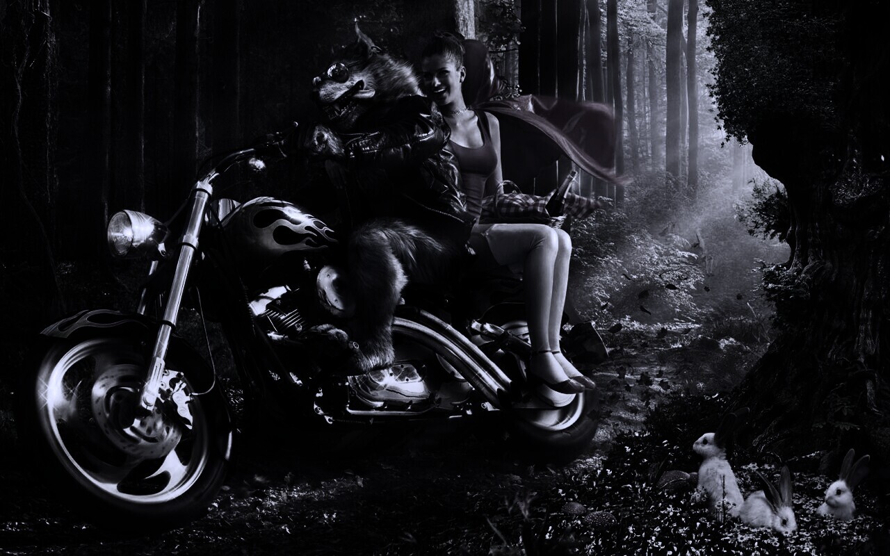 Красная шапочка по новому обои