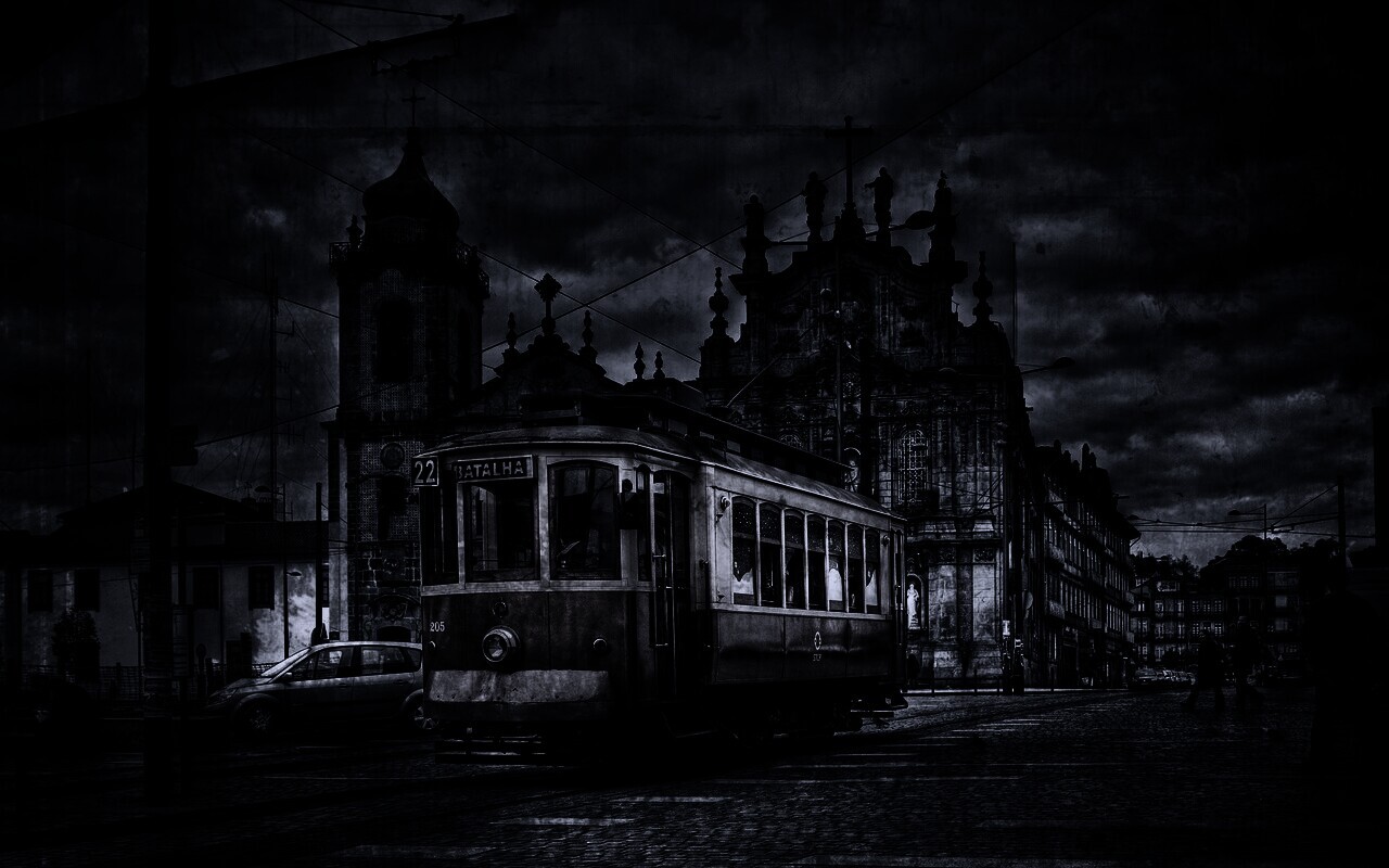 Старинный трамвай обои