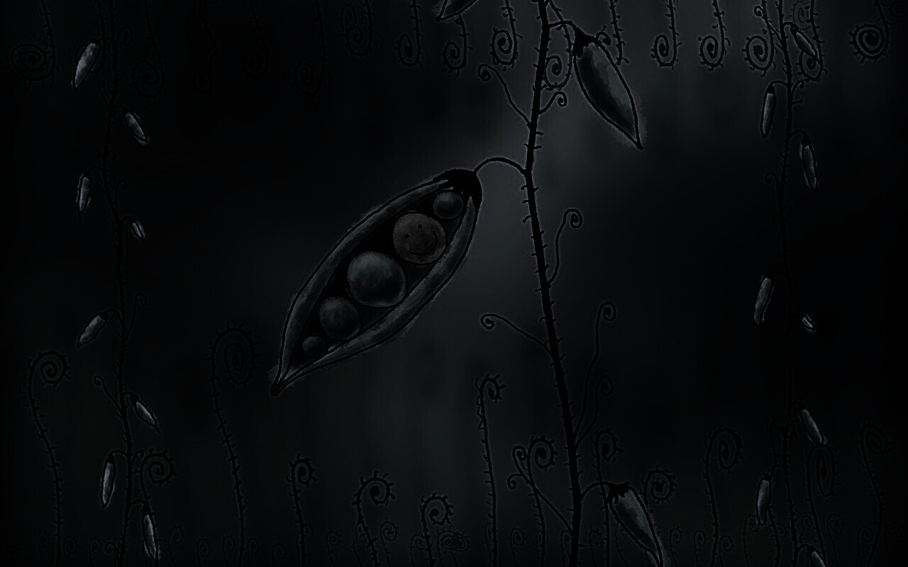 Мультяшная горошина обои