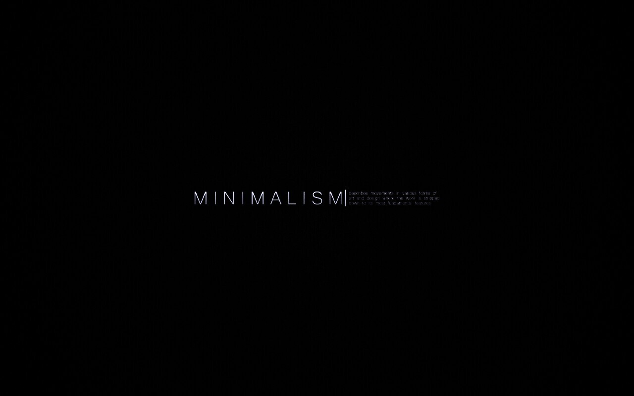 Минимализм обои