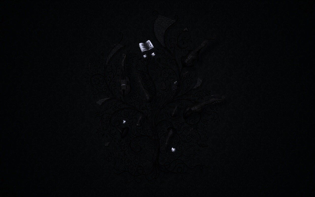 Музыкальное дерево обои