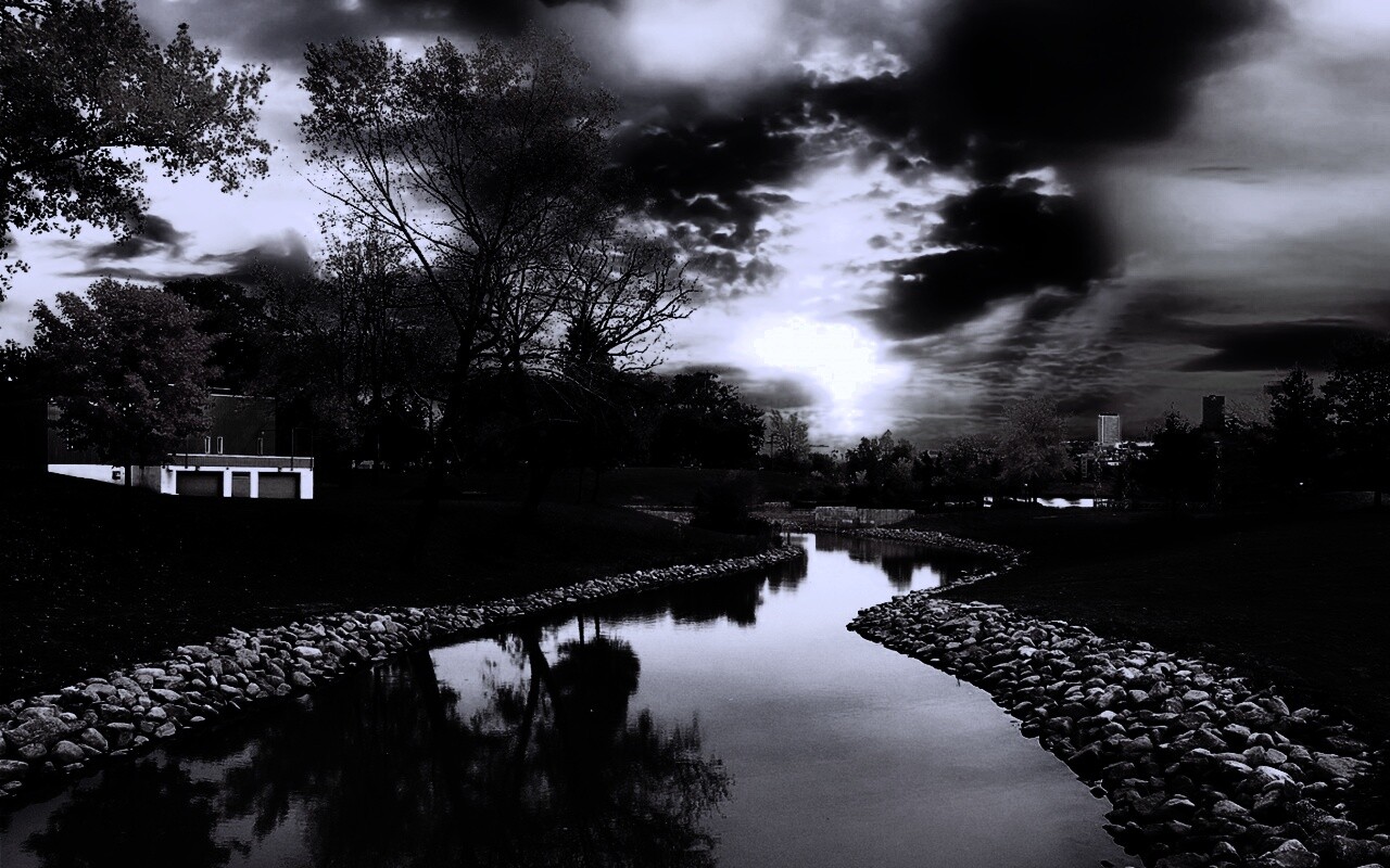 Осенний день в парке обои