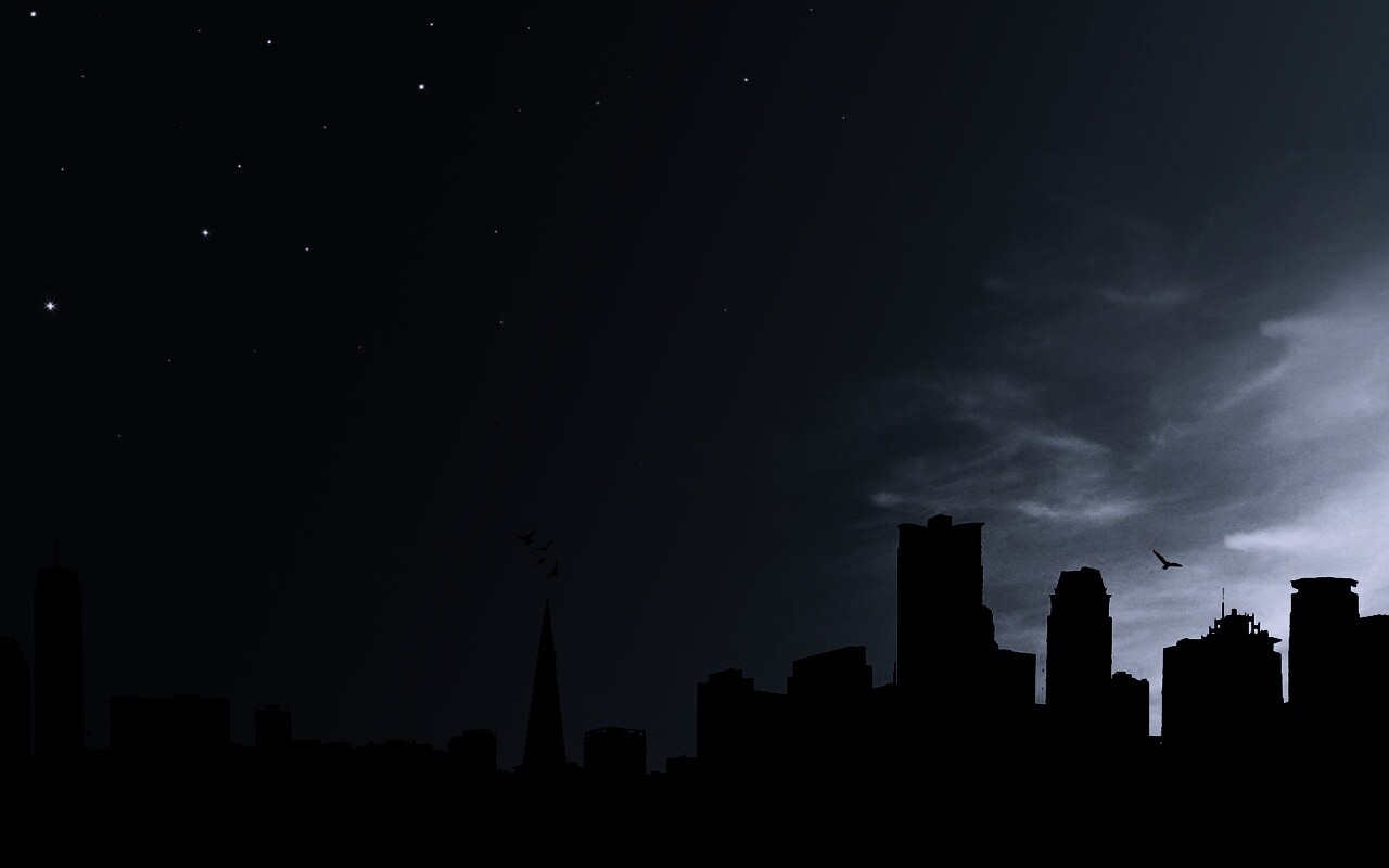 Ночной город обои