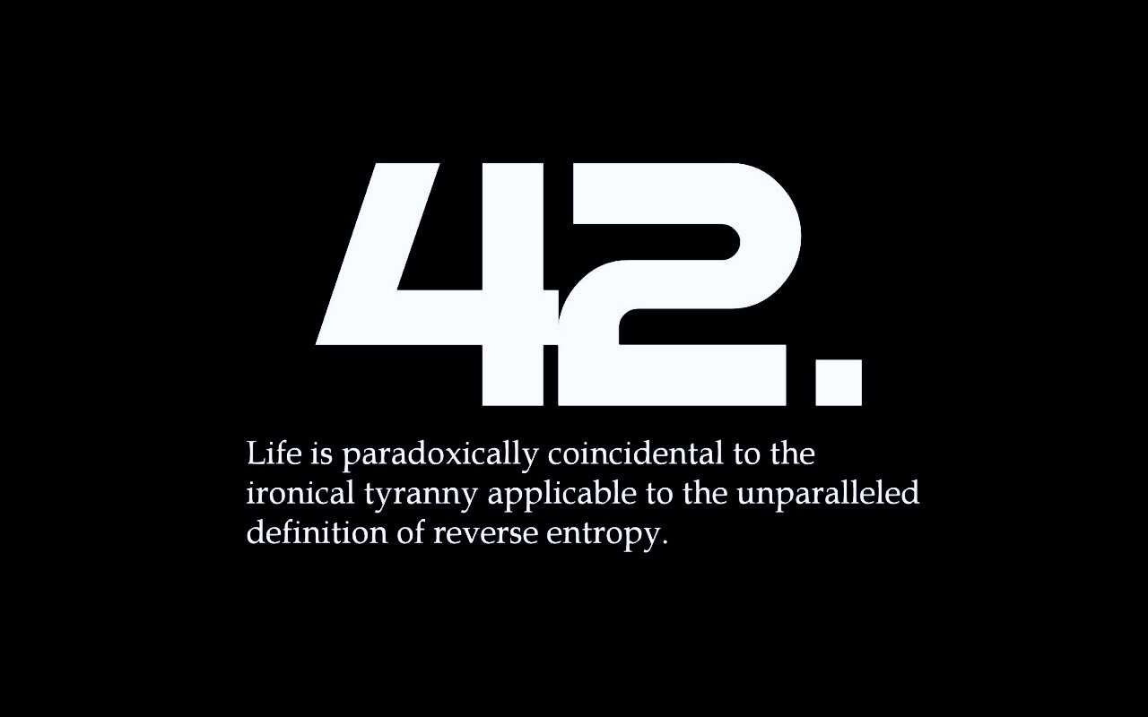 Ответ жизни, вселенной и вообще обои