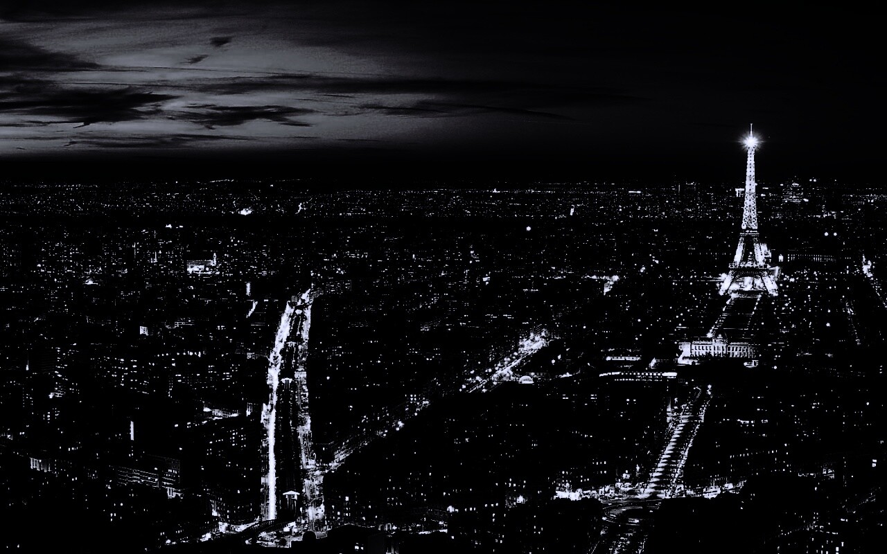 Ночной париж обои