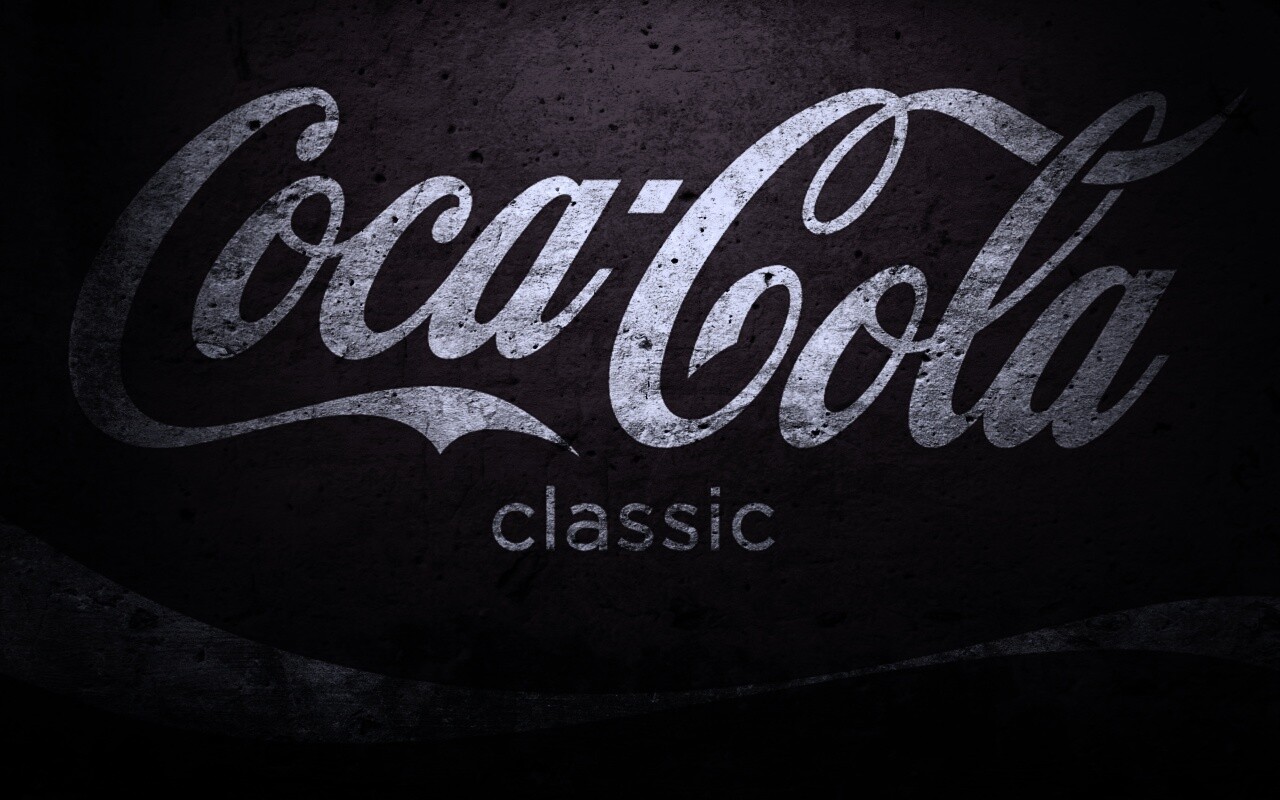 Логотип Кока-Кола в стиле гранж обои