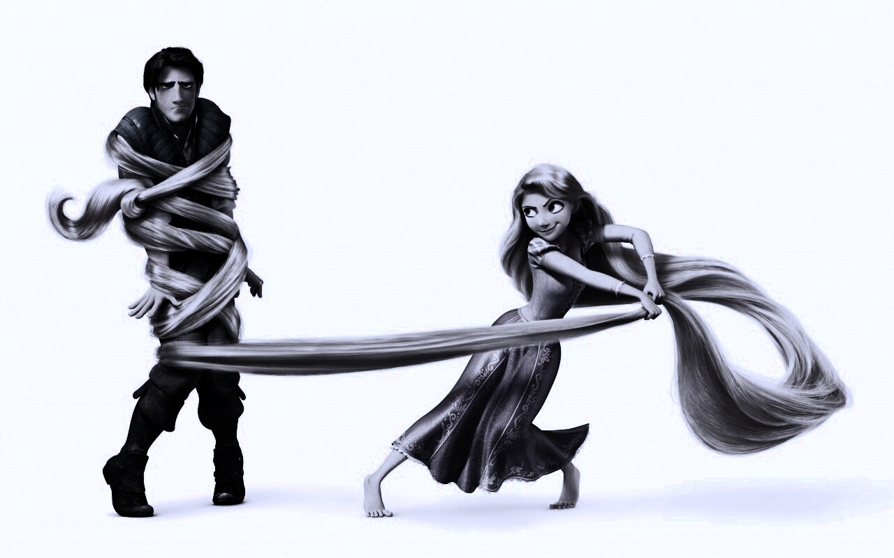 Рапунцель и пойманный Флин обои
