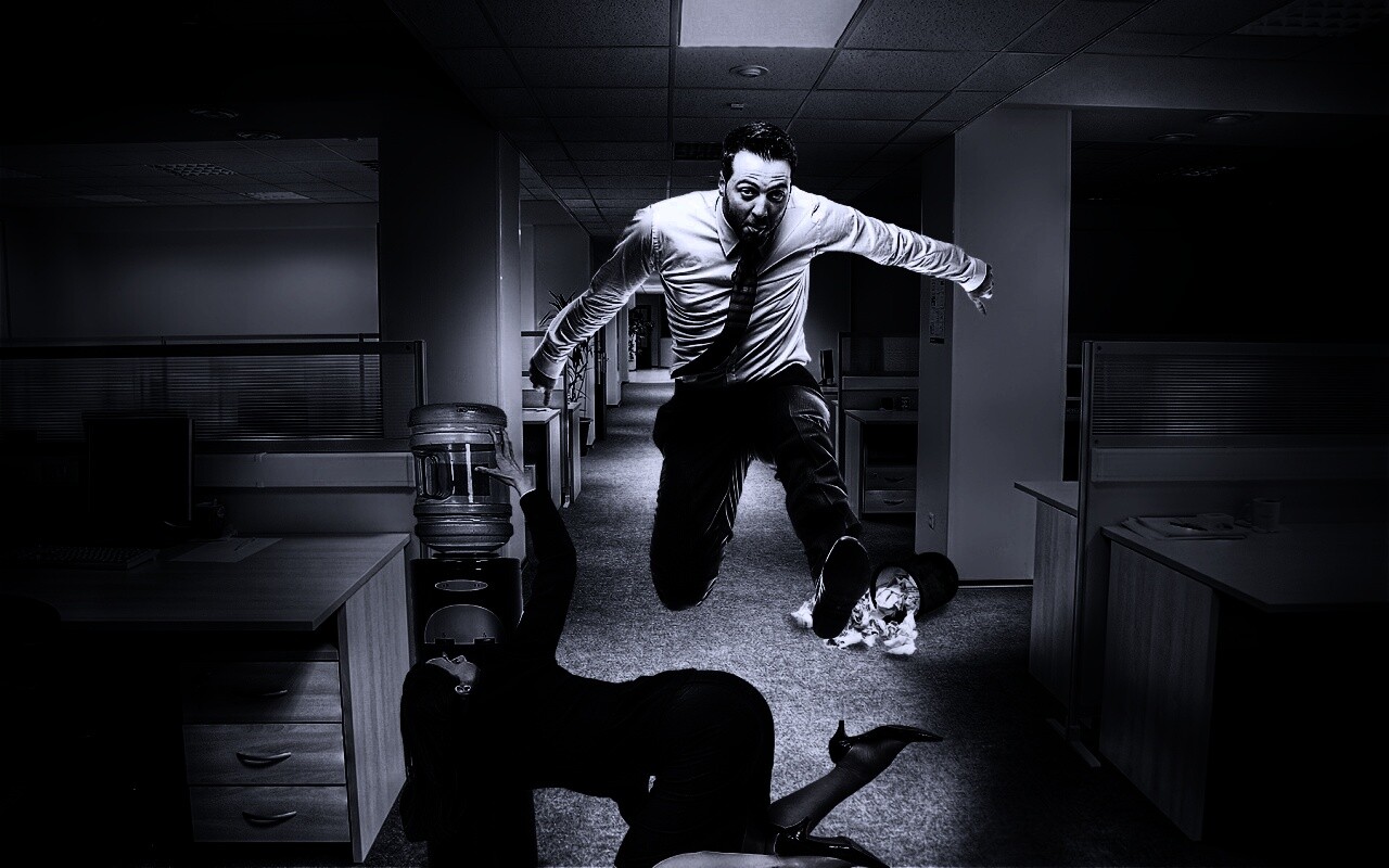 Ещё один день в офисе обои