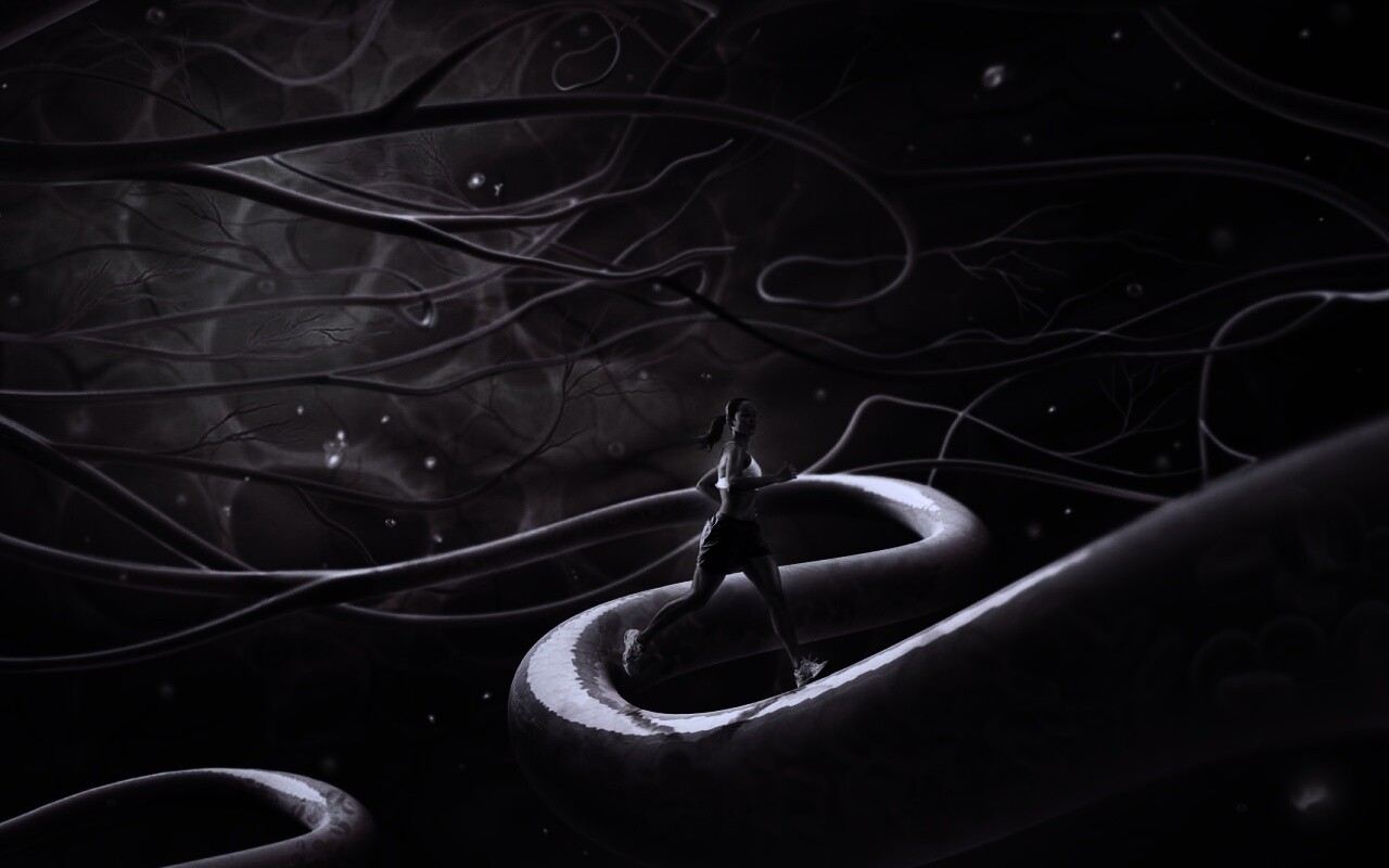 Бег крови обои