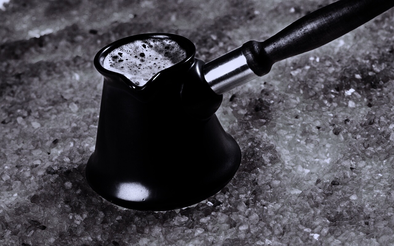 Кофе на углях обои