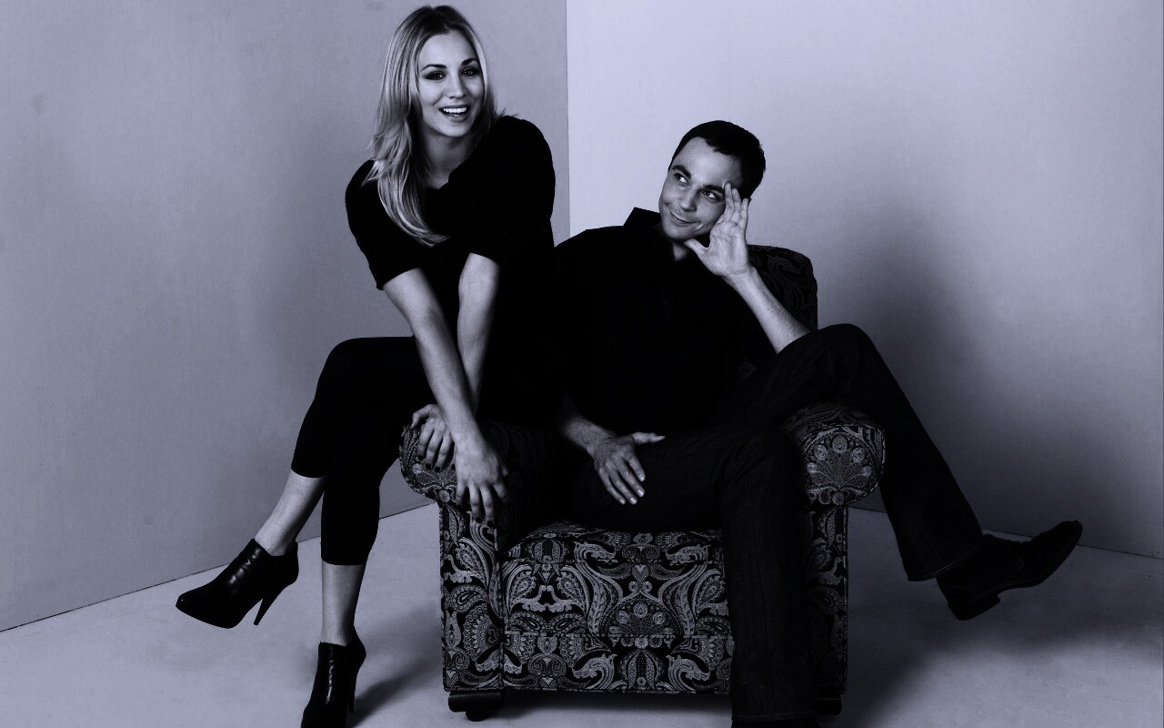 Пенни и Шелдон обои