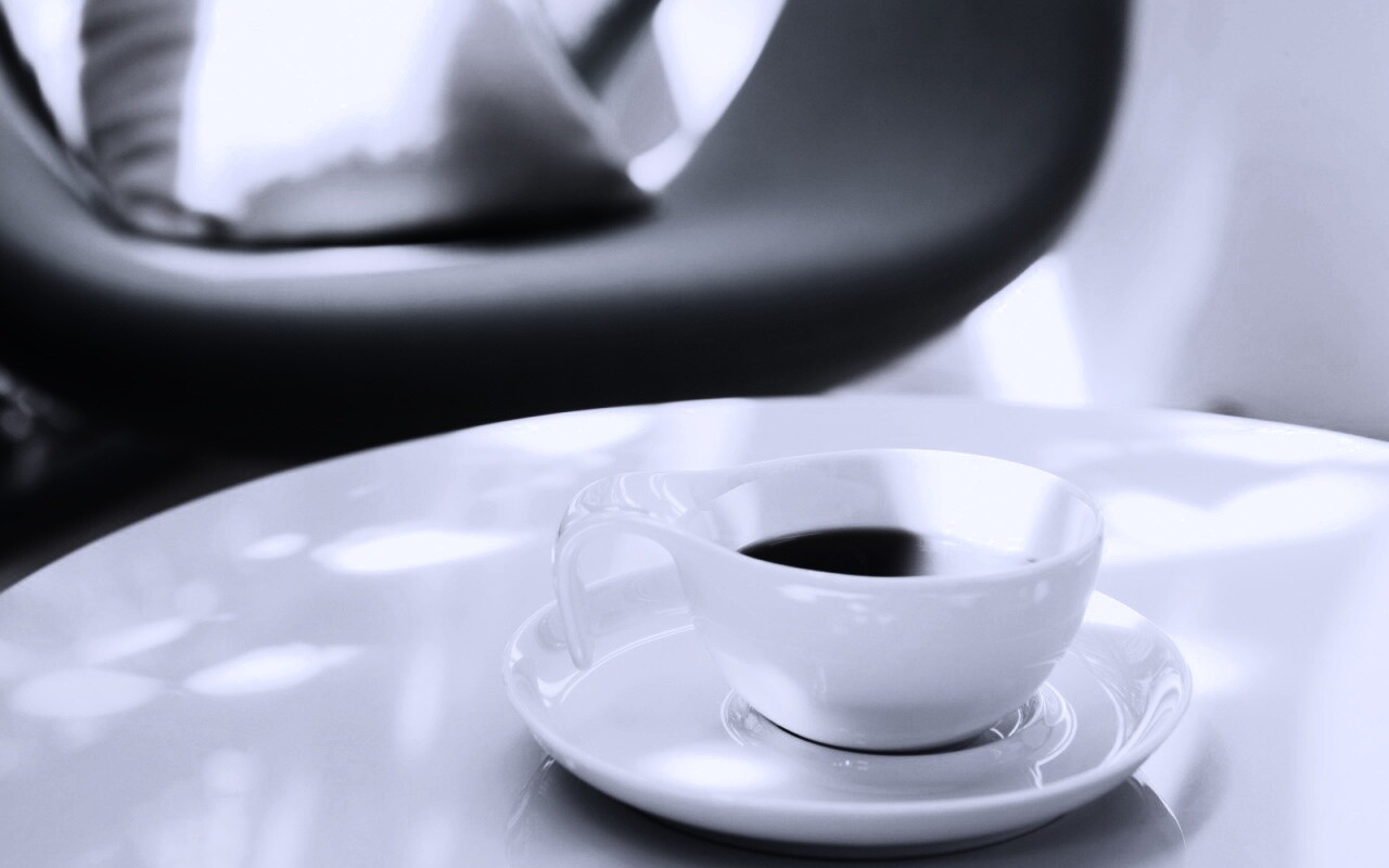 Чашка утреннего кофе обои