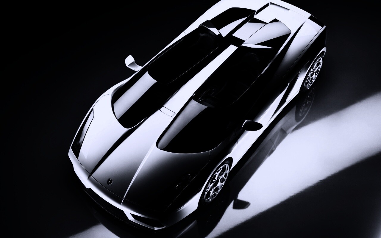 Светло-серый Lamborghini обои