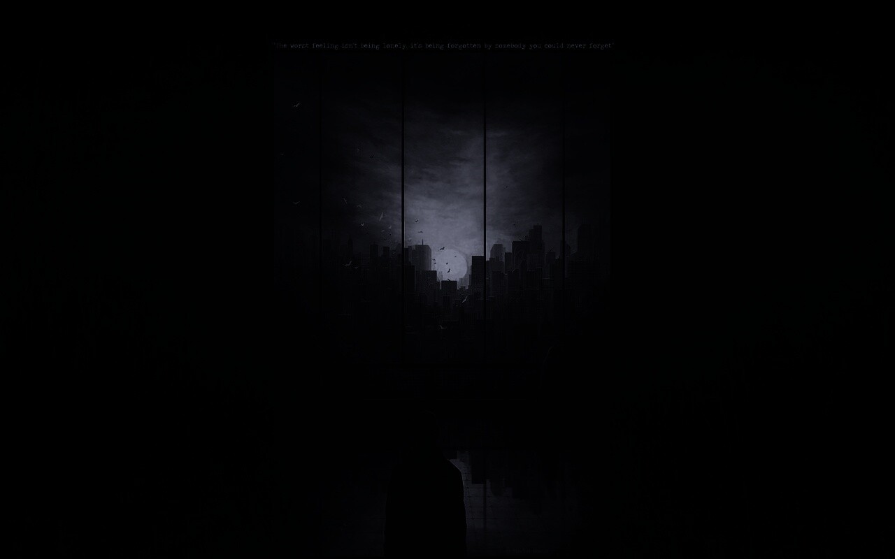 Человек в тени обои