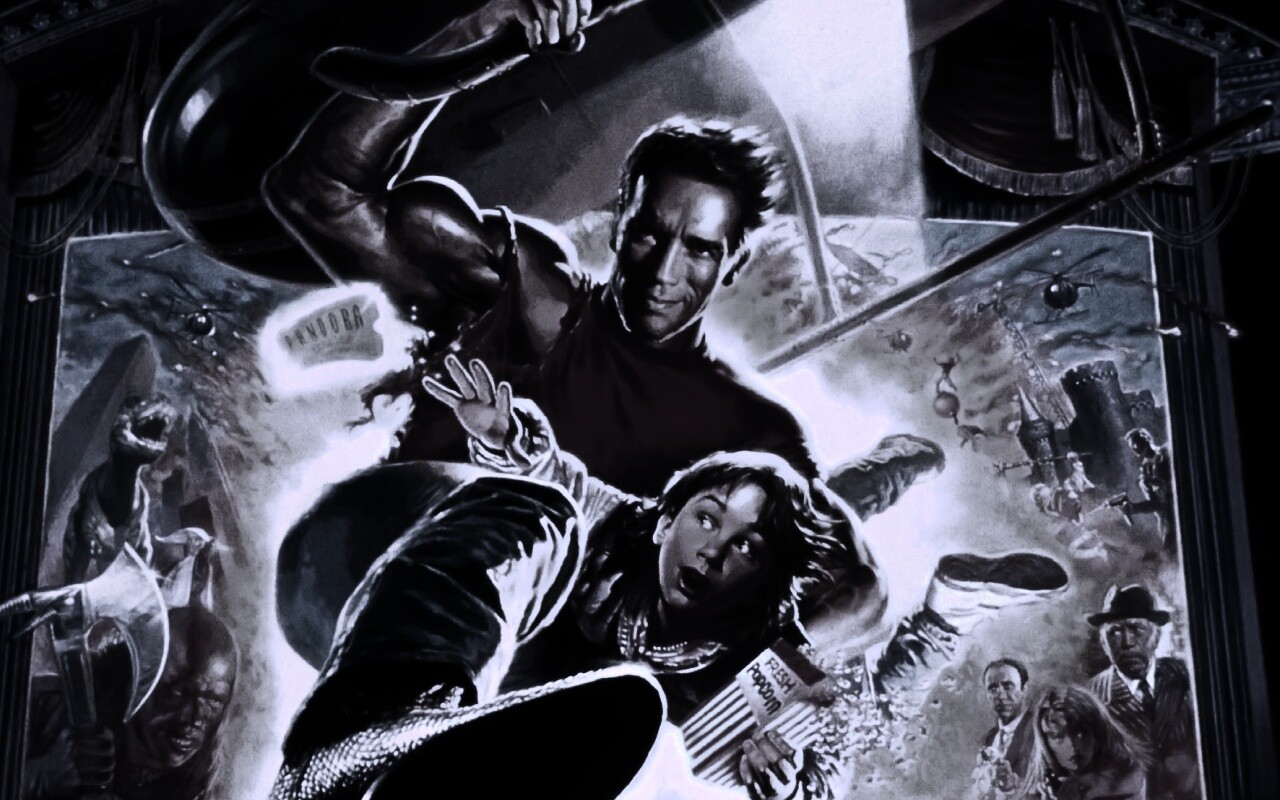 Последний герой боевика обои