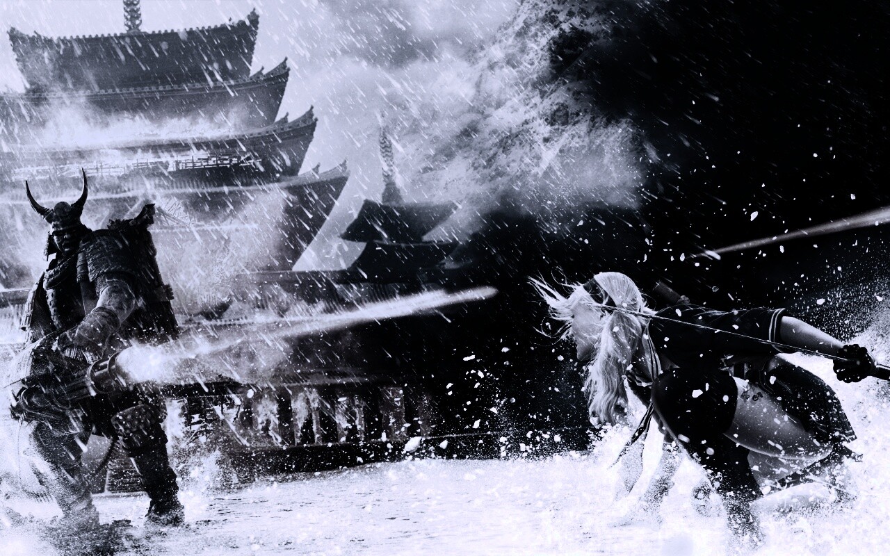 Куколка против самурая обои