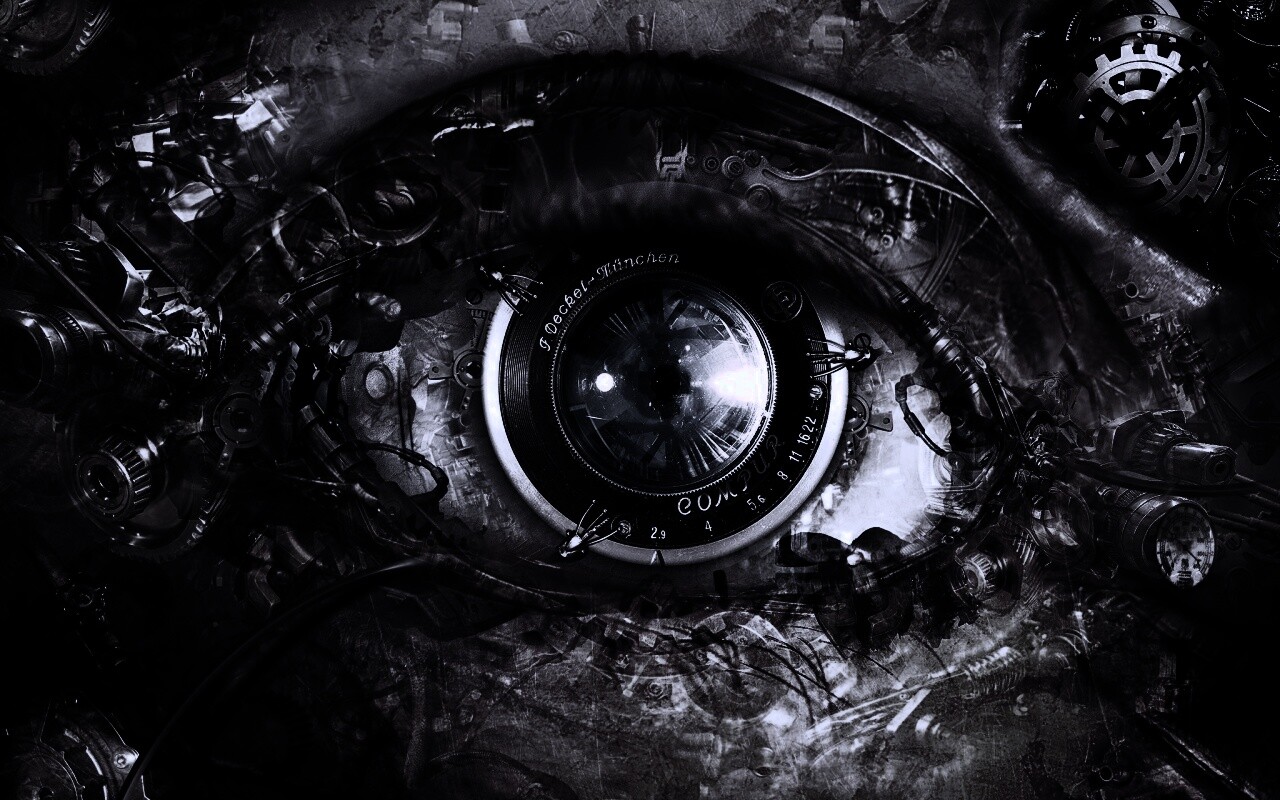 Механический глаз обои