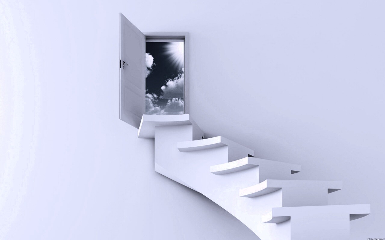 Лестница в небо обои