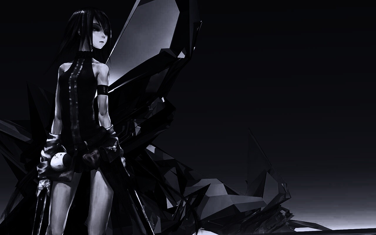 Девушка с двумя мечами обои