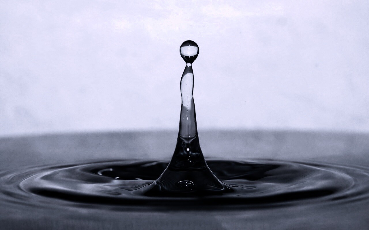 Падение капли обои