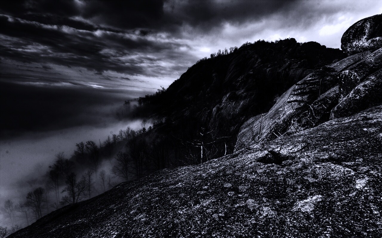 Туманные горы обои