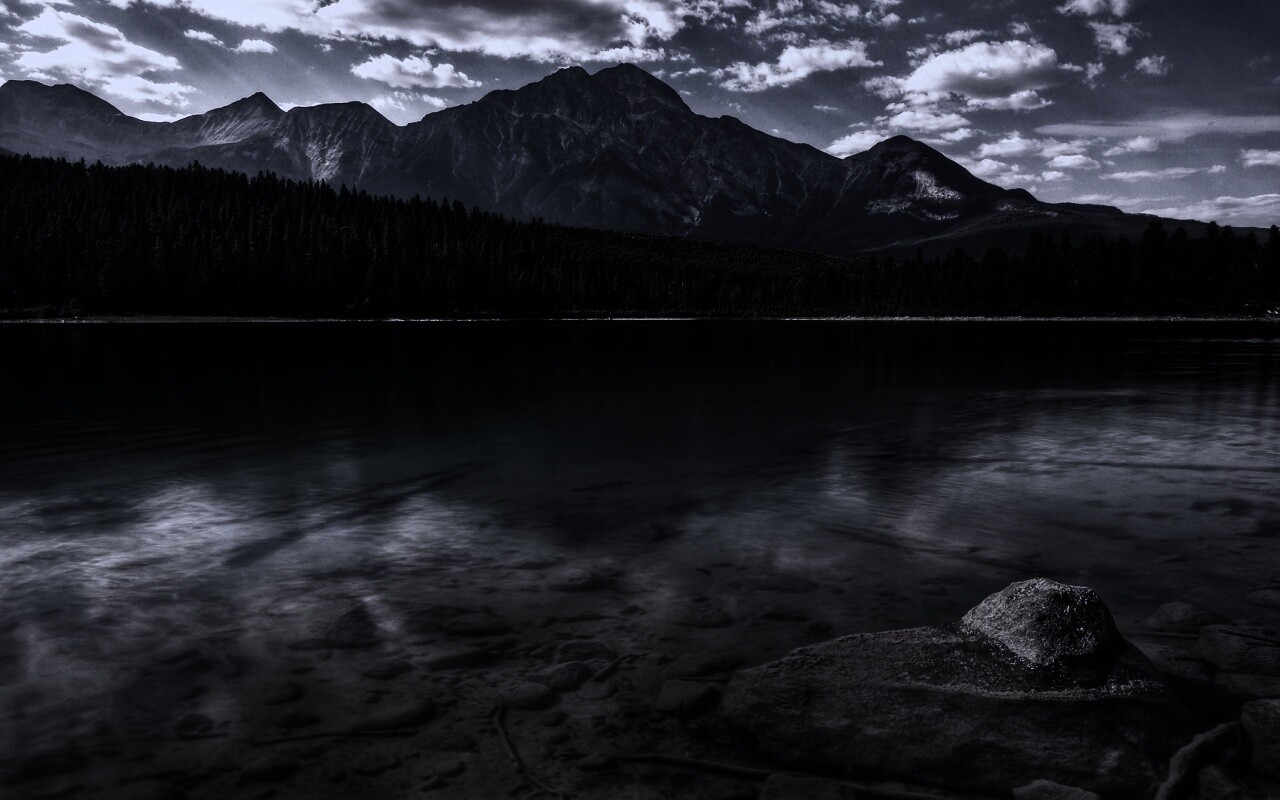 Зеленое озеро обои