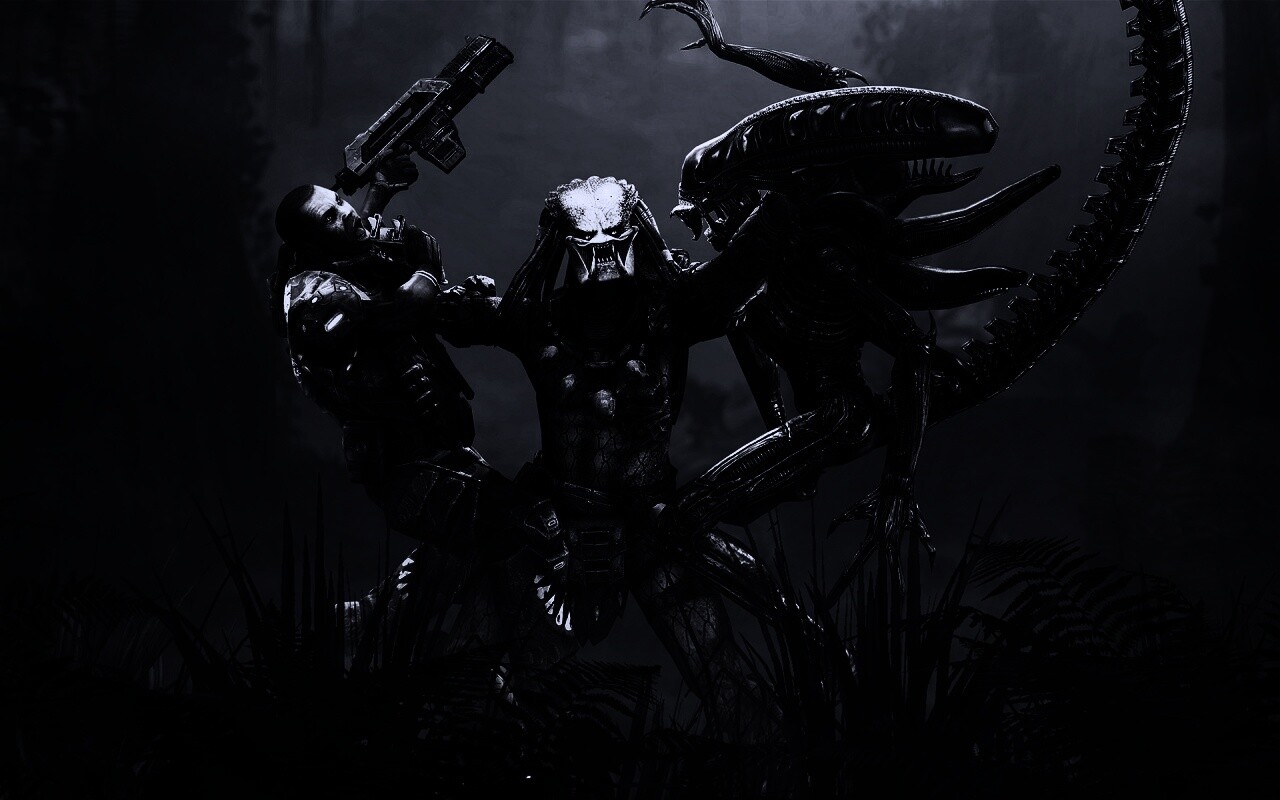 Чужой против Хищника обои