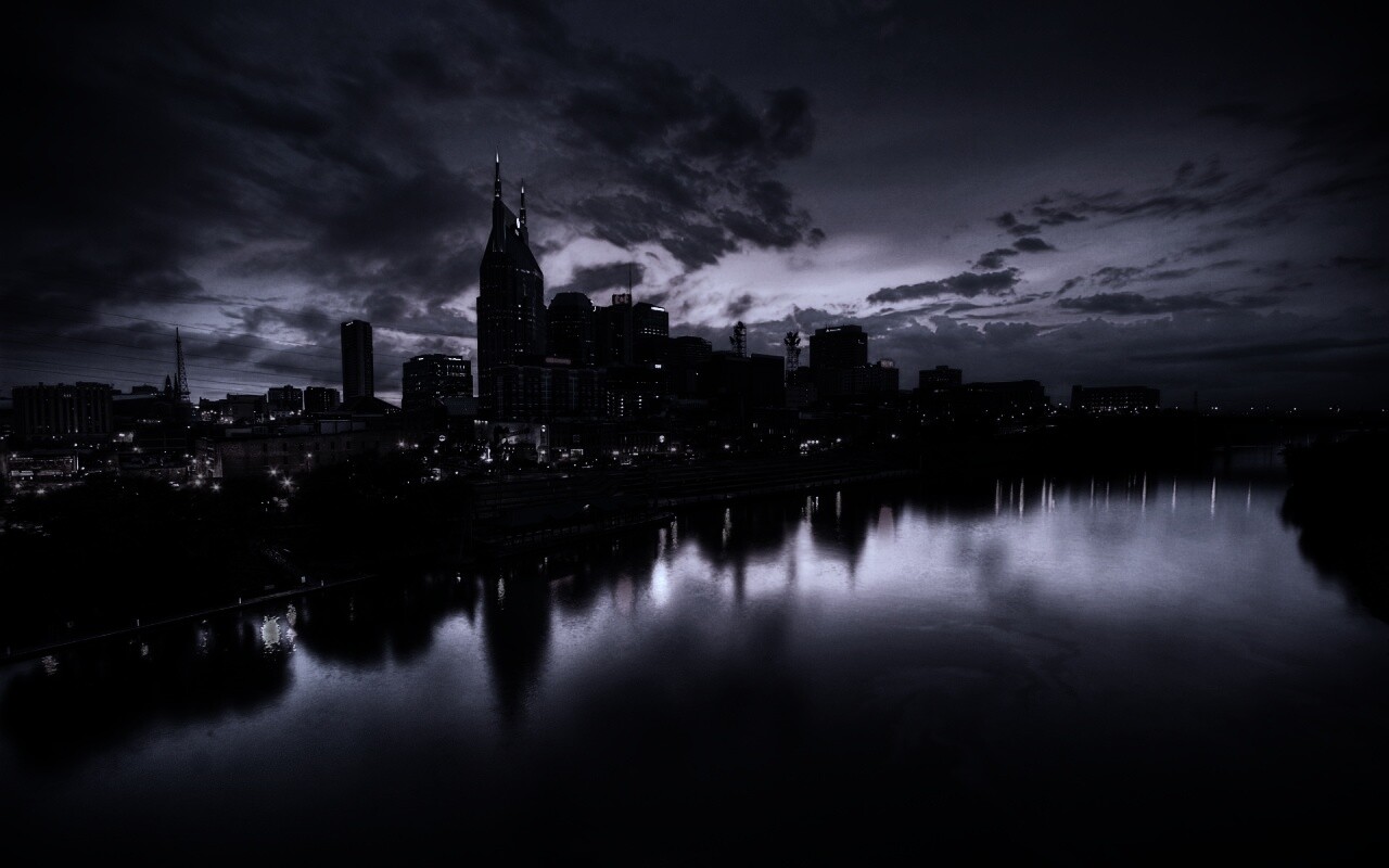 Ночной город обои