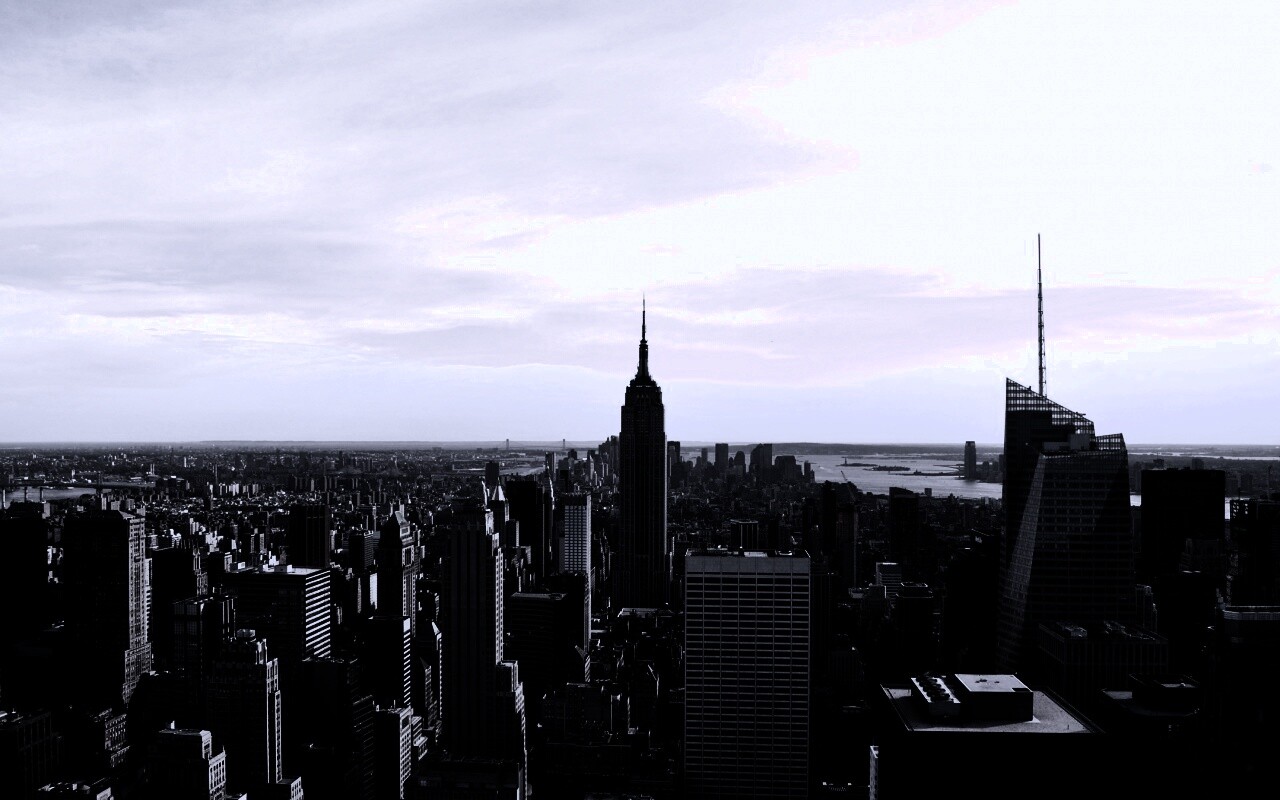 Вид на Нью-Йорк обои