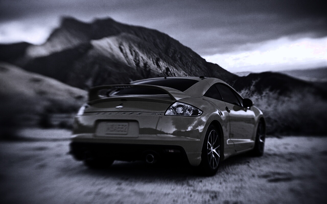 Mitsubishi в горах обои