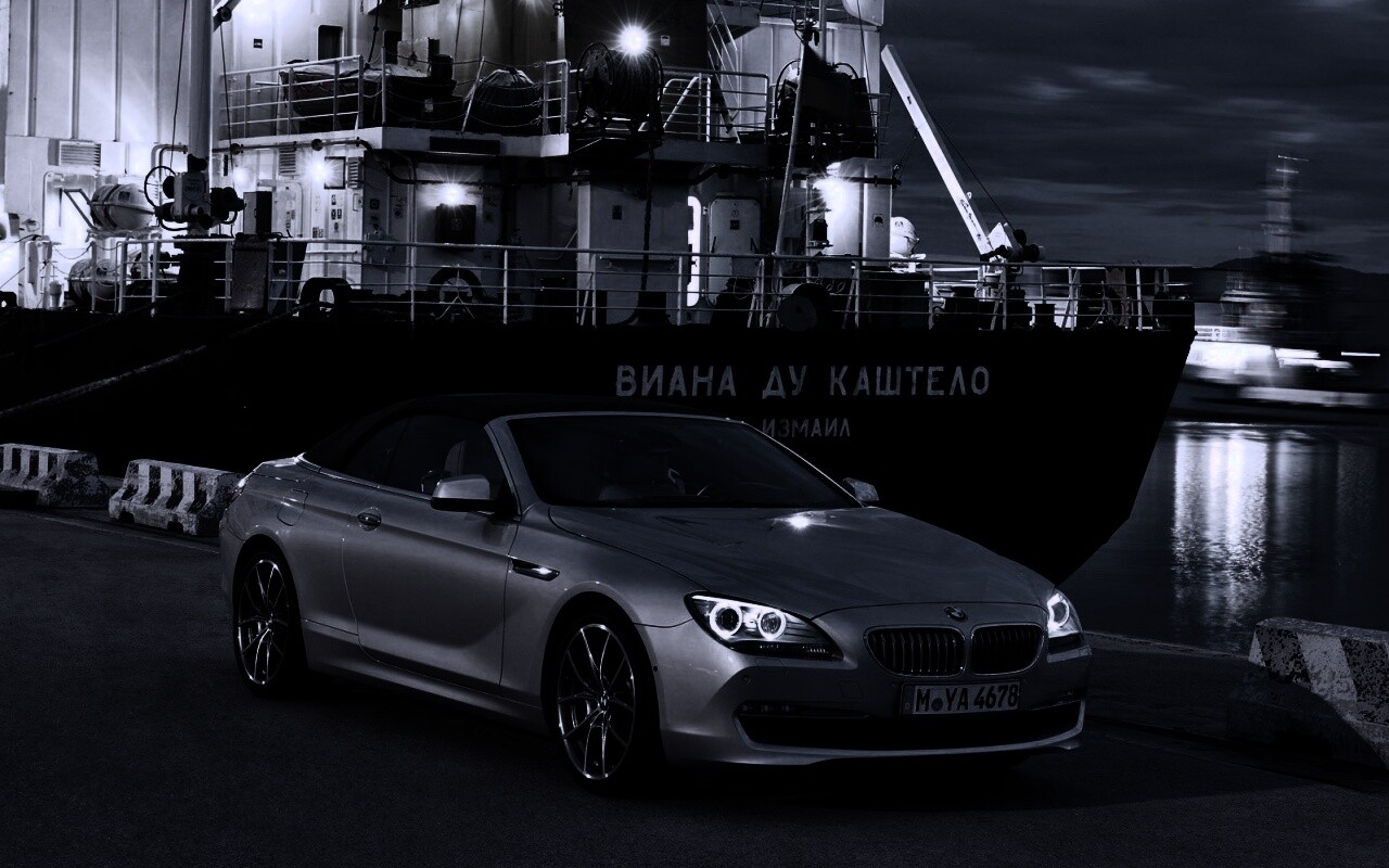 BMW 6 в порту обои