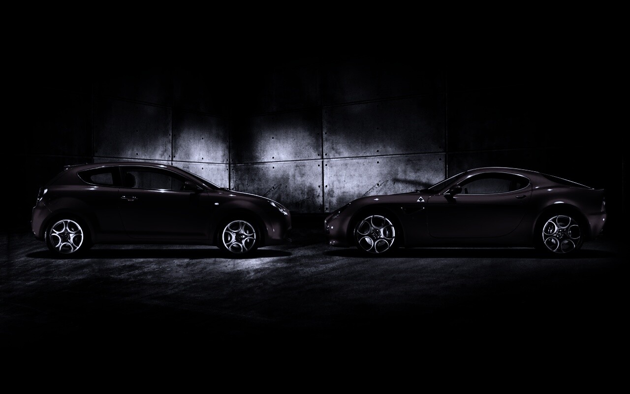 Два альфа ромео с разными кузовами обои