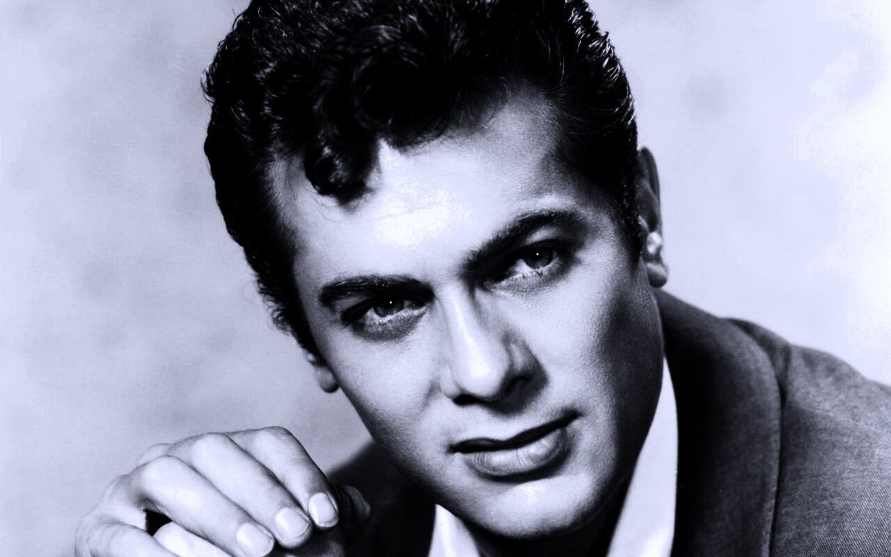 Чёрно белое фото Тони Кёртиса обои