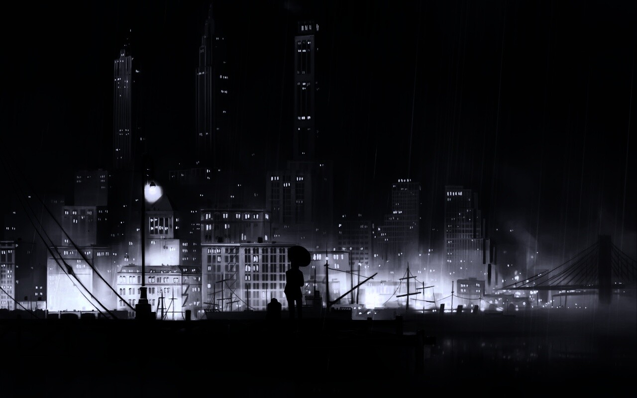 Дядька с зонтиком же обои