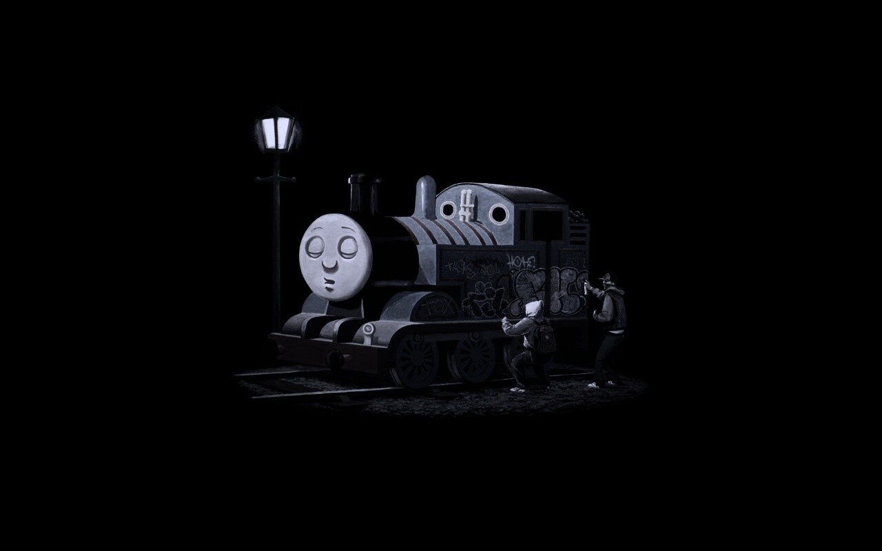 Паровозик для граффити обои