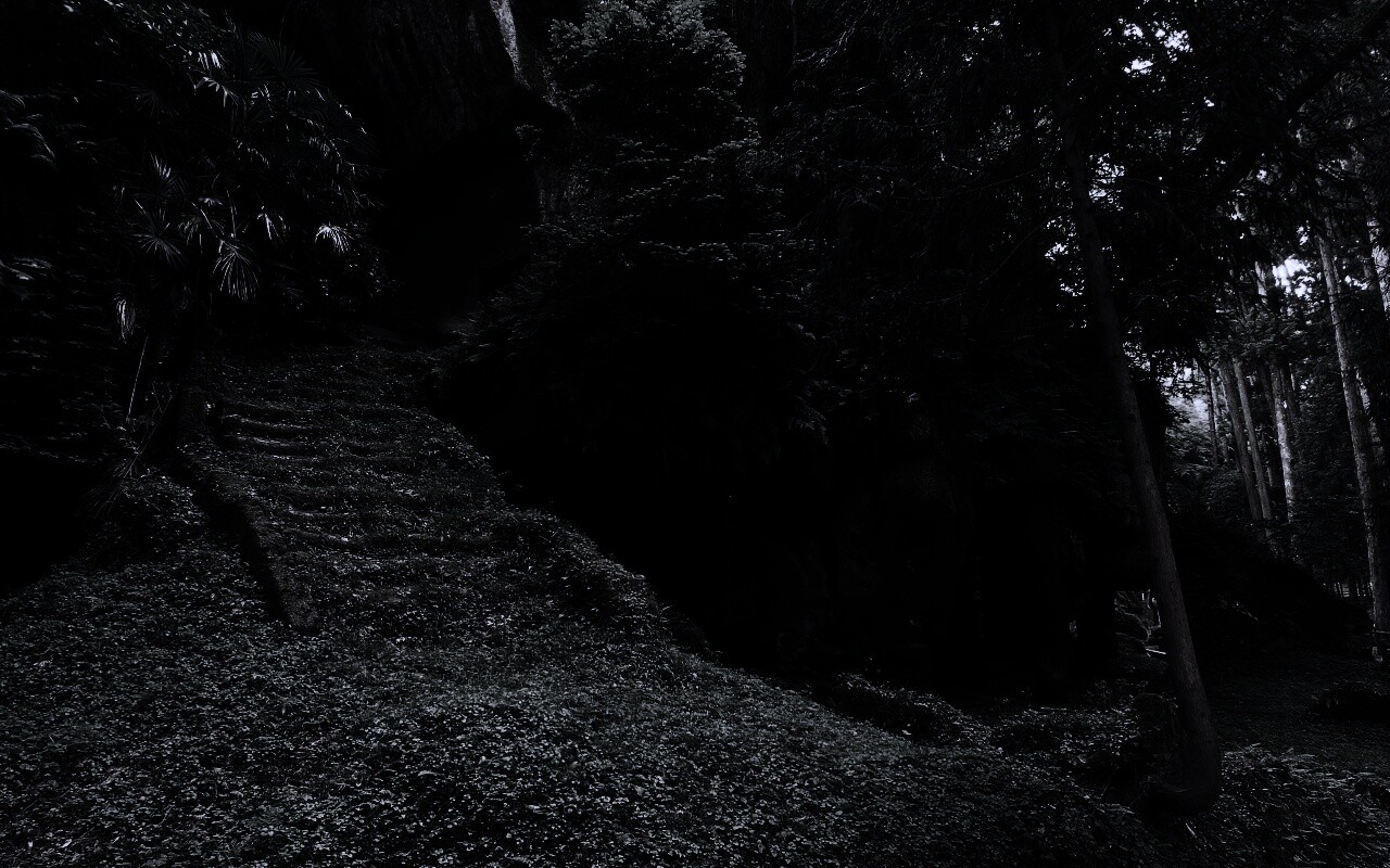 Старинный лесной храм обои