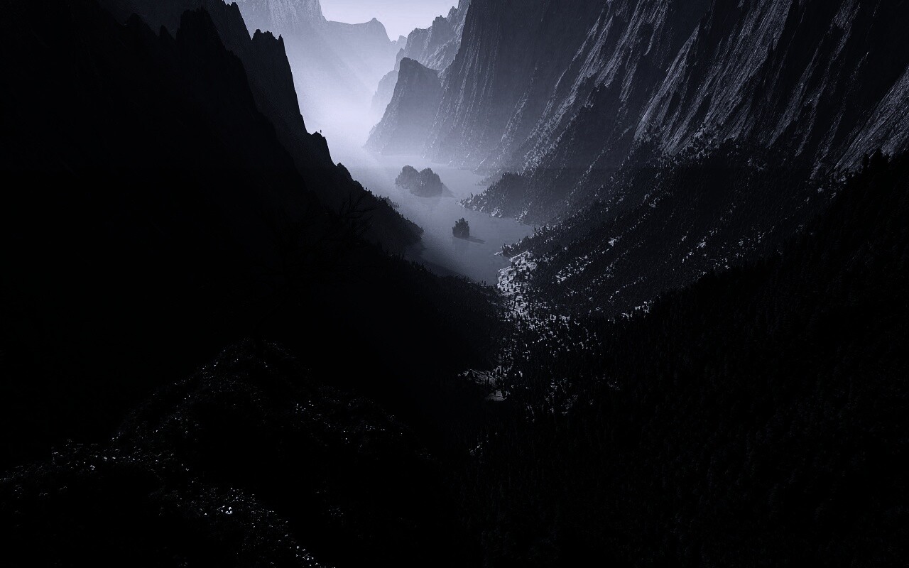 Озеро на перевале обои