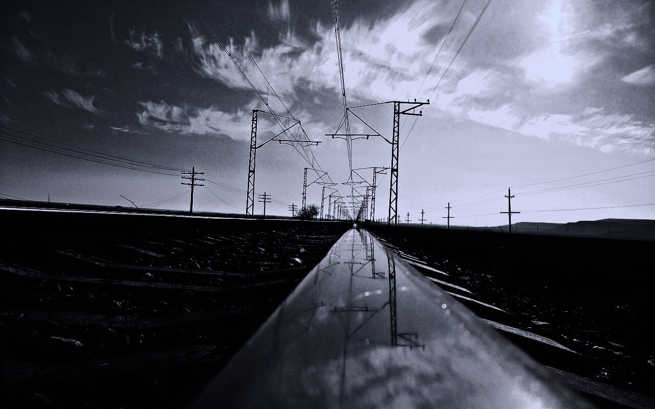 Фото вдоль железной дороги обои