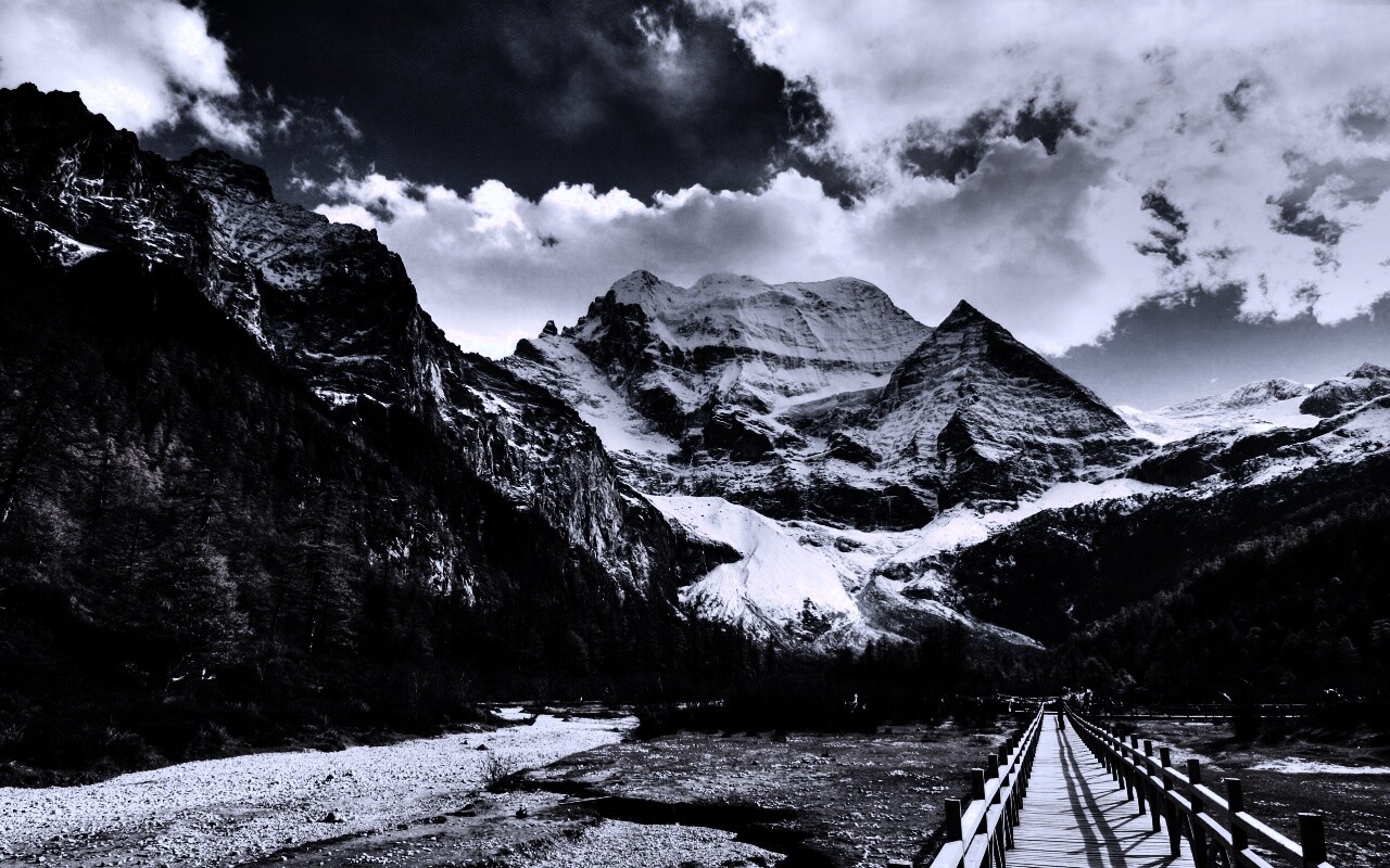 Дорога в горы обои