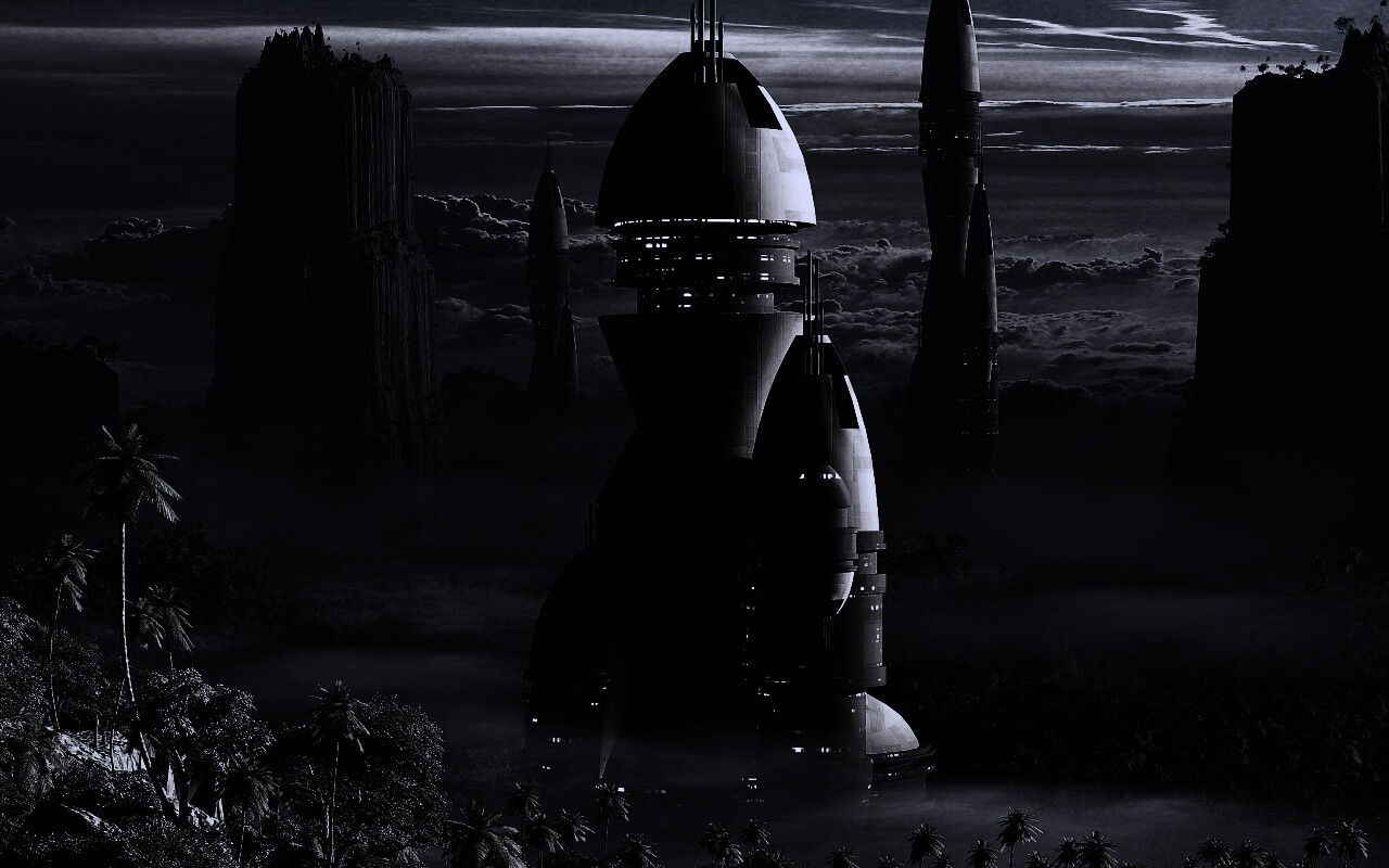 Город будущего обои