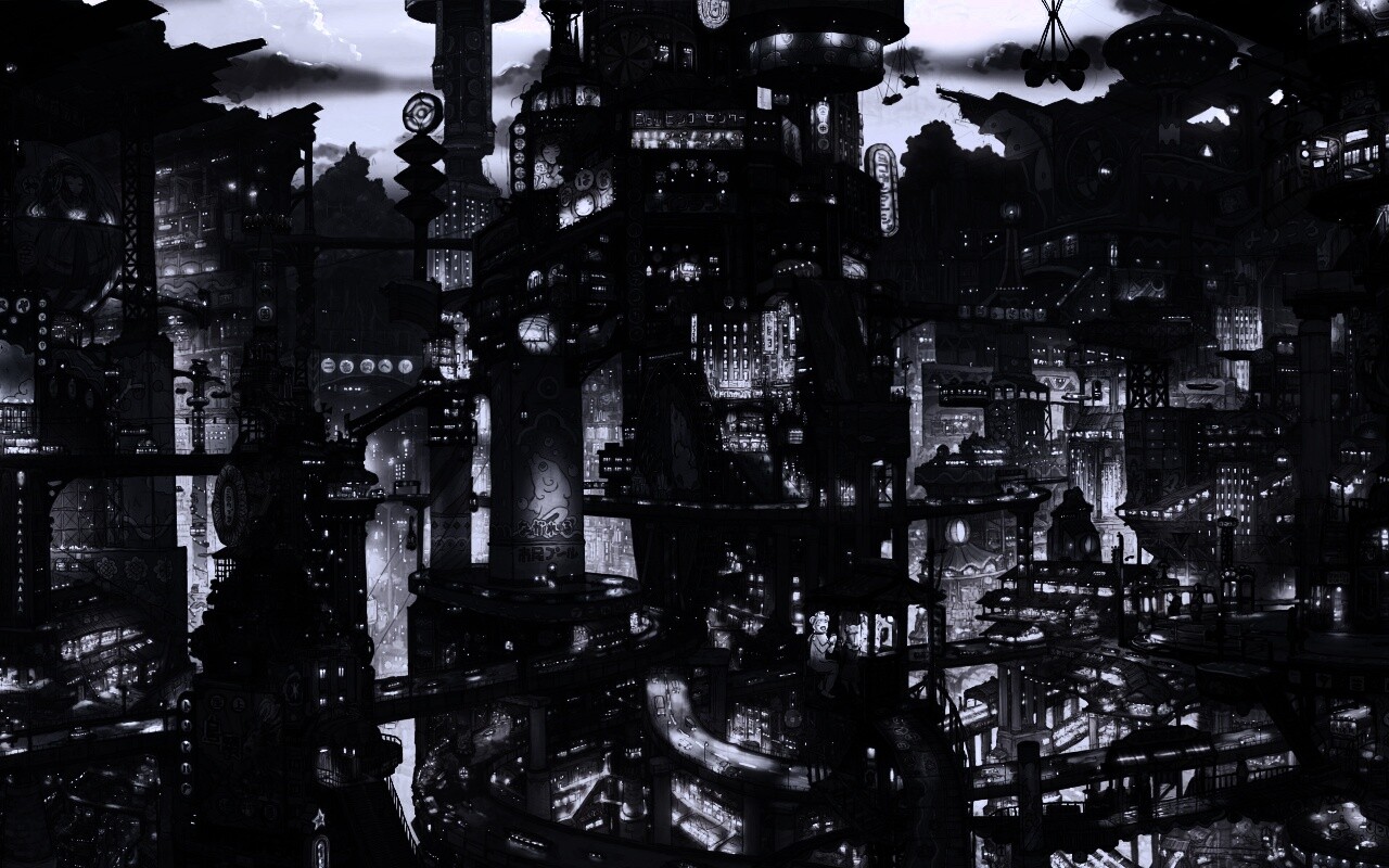 Город будущего обои