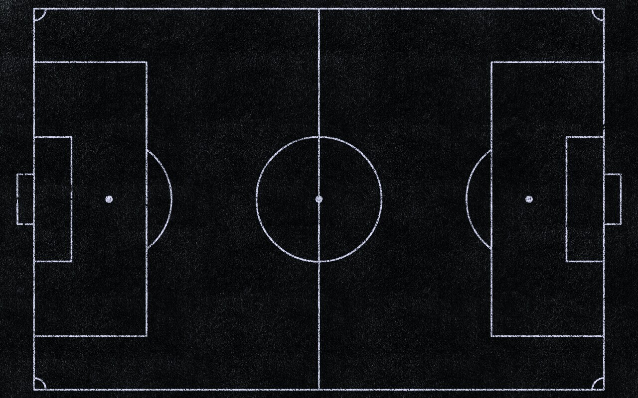 Вид на футбольное поле обои