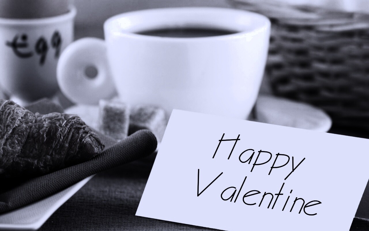 Завтрак на День Святого Валентина обои