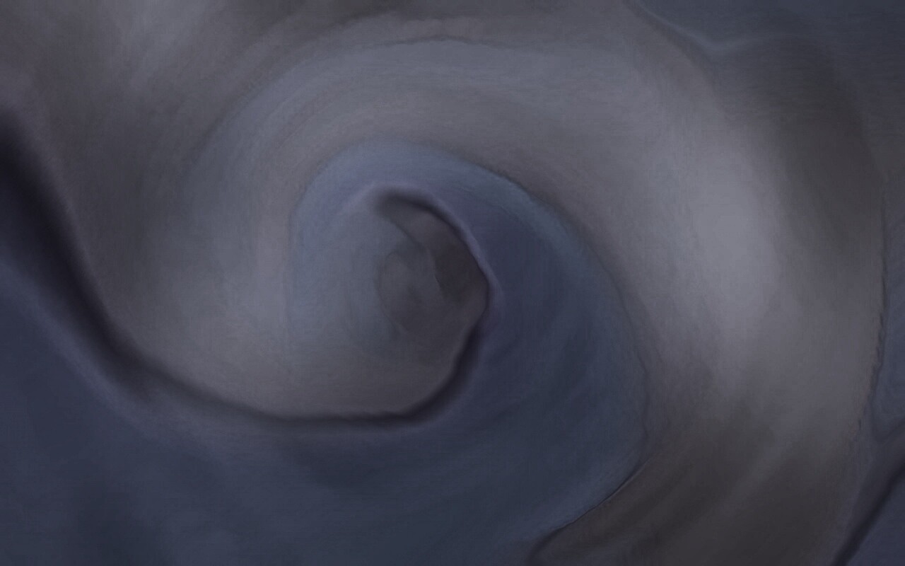 Жёлто-синие завихрения обои