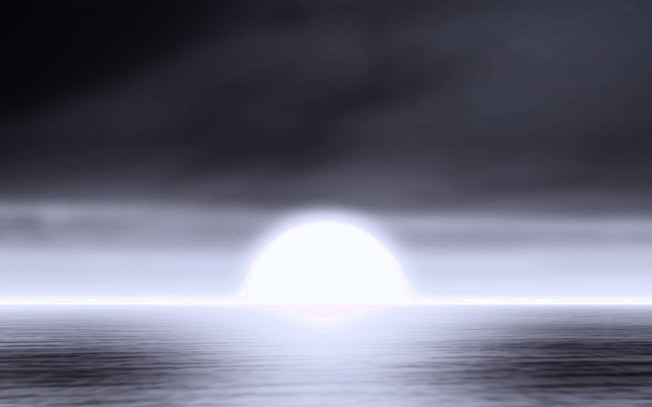 Нереальный закат обои