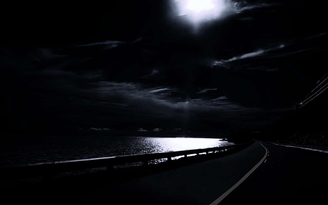 Ночная дорога обои