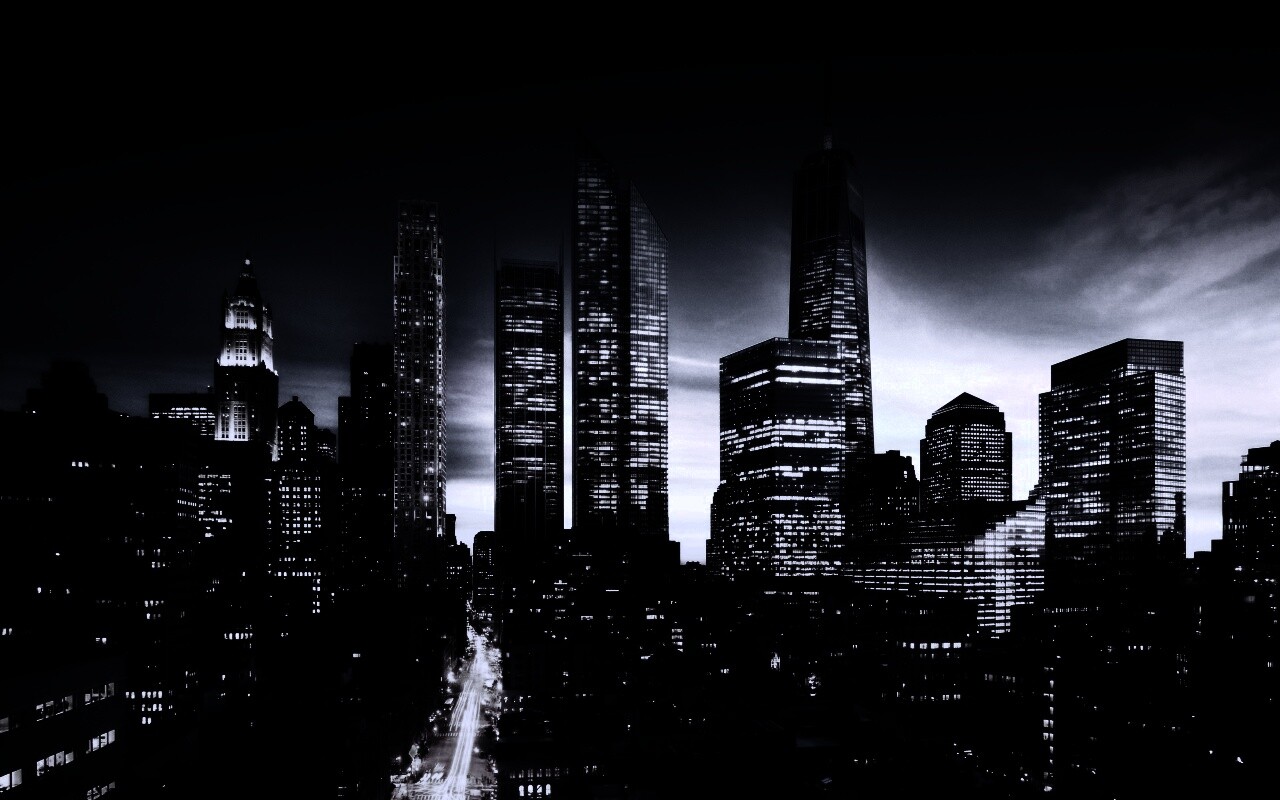 Ночной город обои